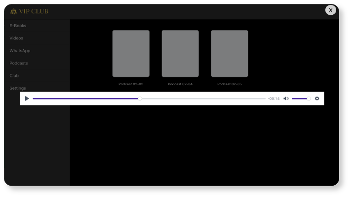 Sell your audio content like music, podcasts or other type of recordings